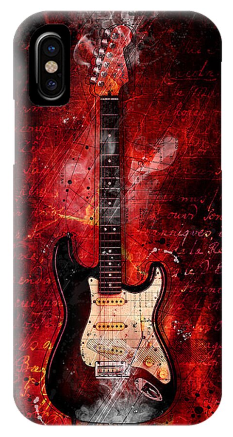 Fender iPhone X Case featuring the digital art Too Hot To Handle by Gary Bodnar
