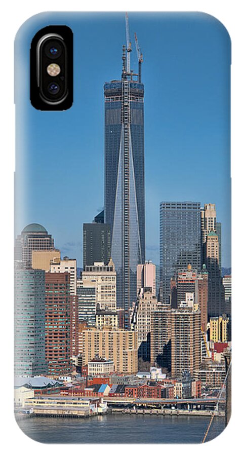1wtc iPhone X Case featuring the photograph Topping Out by S Paul Sahm
