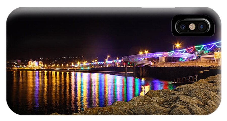 Torbay iPhone X Case featuring the photograph Torquay Lights by Terri Waters