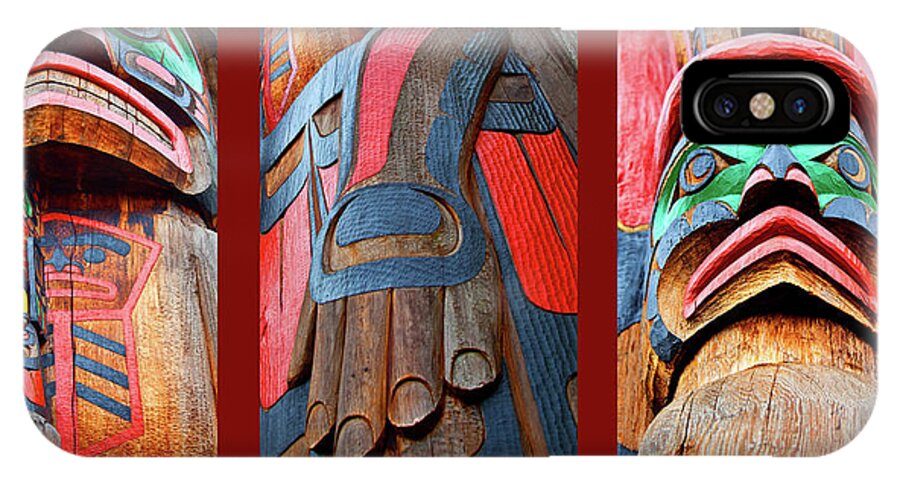 Native American iPhone X Case featuring the photograph Totem 3 by Theresa Tahara