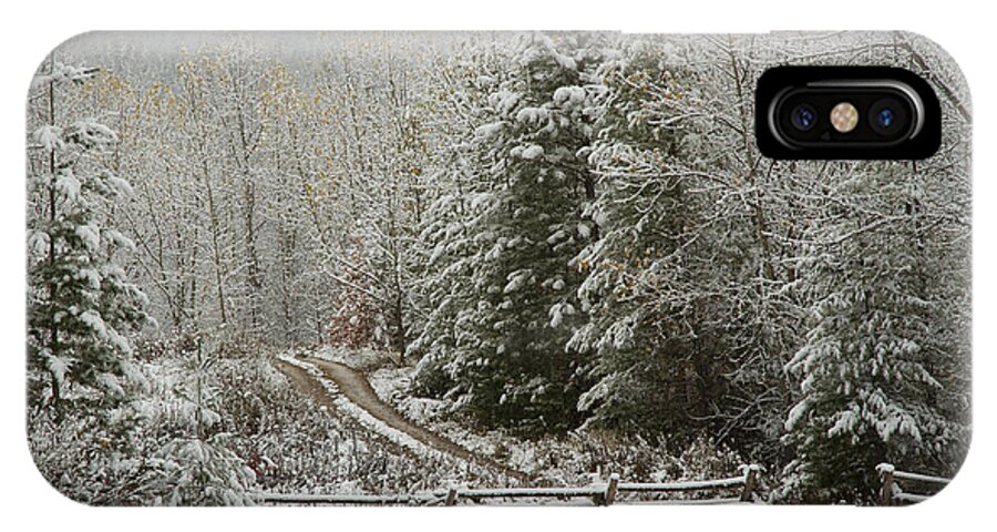 Idaho iPhone X Case featuring the photograph Touched by Winter by Idaho Scenic Images Linda Lantzy
