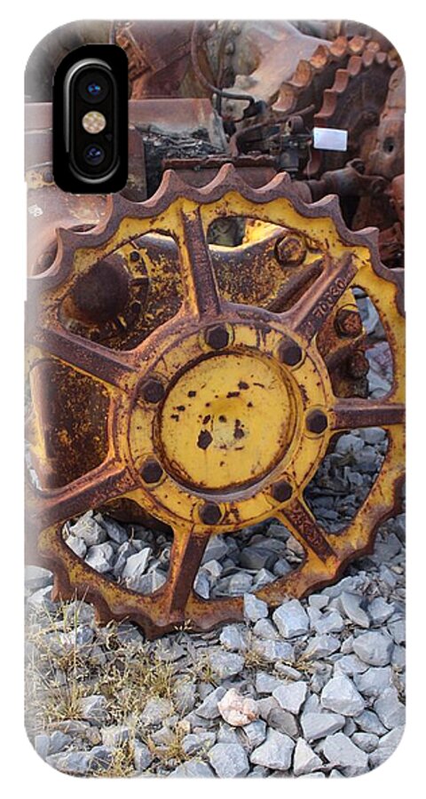 Tractor Parts iPhone X Case featuring the photograph Tractor Graveyard Kentucky by Suzanne Lorenz