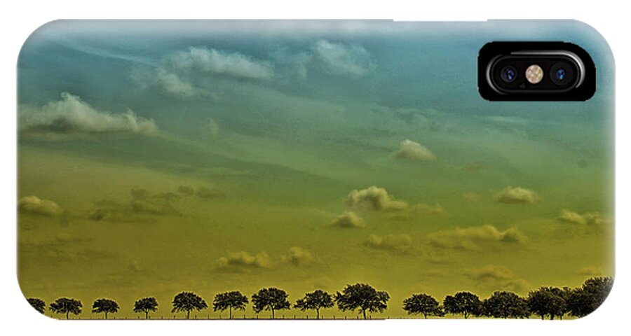 Trees iPhone X Case featuring the photograph Tree Line by Susan Moody