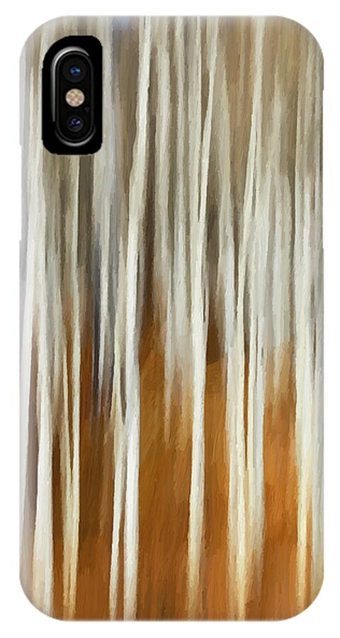 Trees iPhone X Case featuring the painting Trees No. 14 by Lelia DeMello