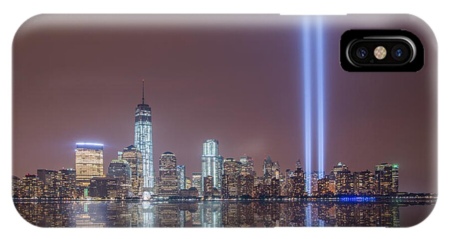 Nyc iPhone X Case featuring the photograph Tribute in Light by Michael Ver Sprill