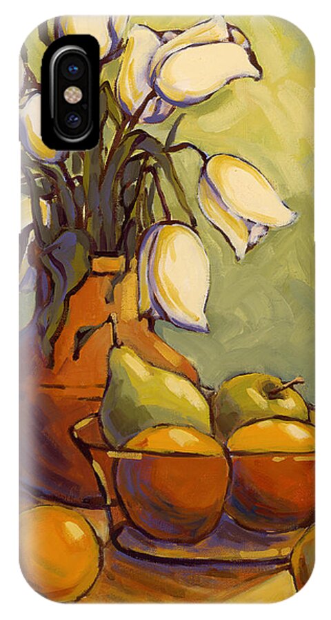 Tulips iPhone X Case featuring the painting Tulips 1 by Konnie Kim