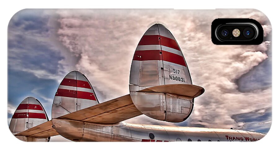 Air iPhone X Case featuring the photograph TWA by Maria Coulson
