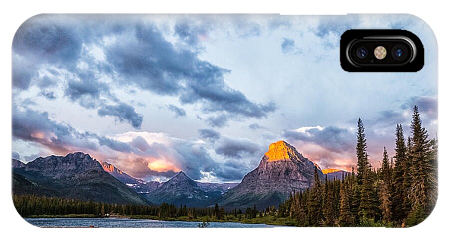 Two Medicine Lake iPhone X Case featuring the photograph Two Medicine Lake Sunrise by Sophie Doell