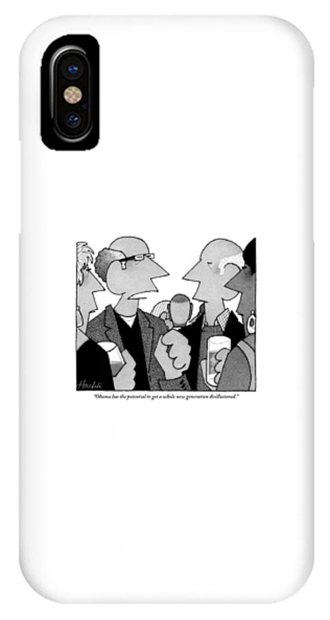 Two Men Are Seen Talking With Each Other iPhone X Case