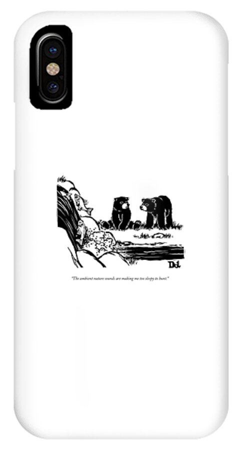Two Sluggish Bears Converse By A Fish-filled iPhone X Case