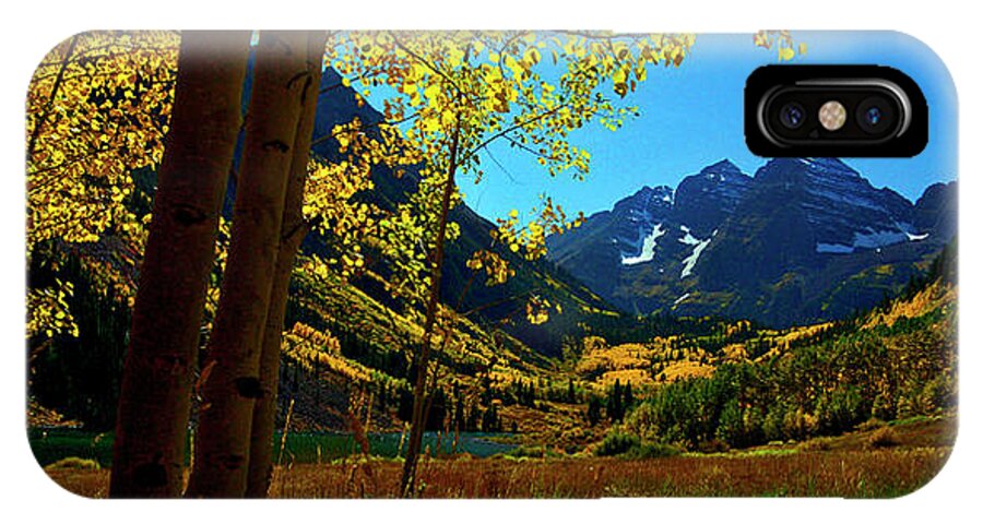 Rocky Mountains iPhone X Case featuring the photograph Under Golden Trees by Jeremy Rhoades