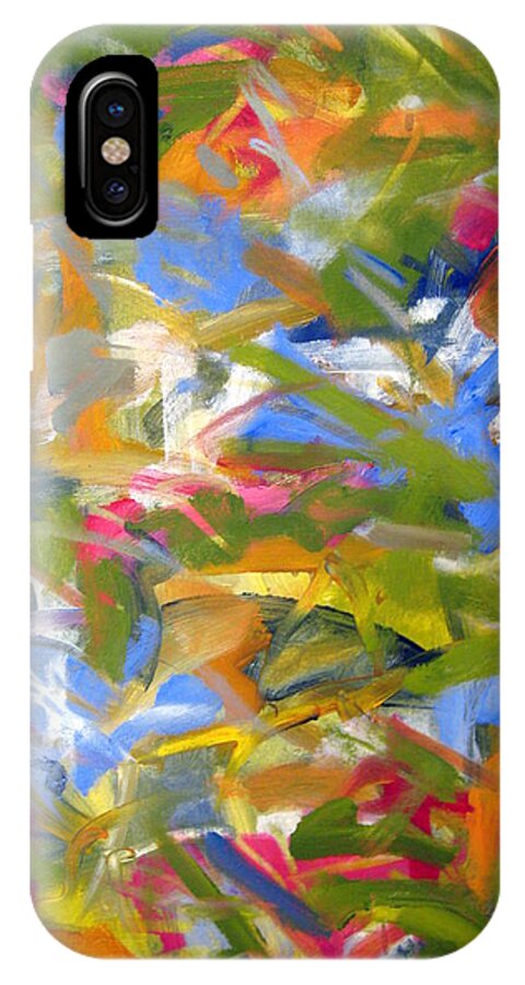 Landscape iPhone X Case featuring the painting Untitled #22 by Steven Miller