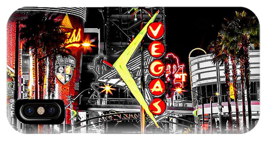 Las Vegas iPhone X Case featuring the photograph Vegas Nights by Az Jackson