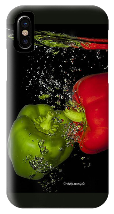 Food iPhone X Case featuring the photograph Veggie Bath by Vickie Szumigala