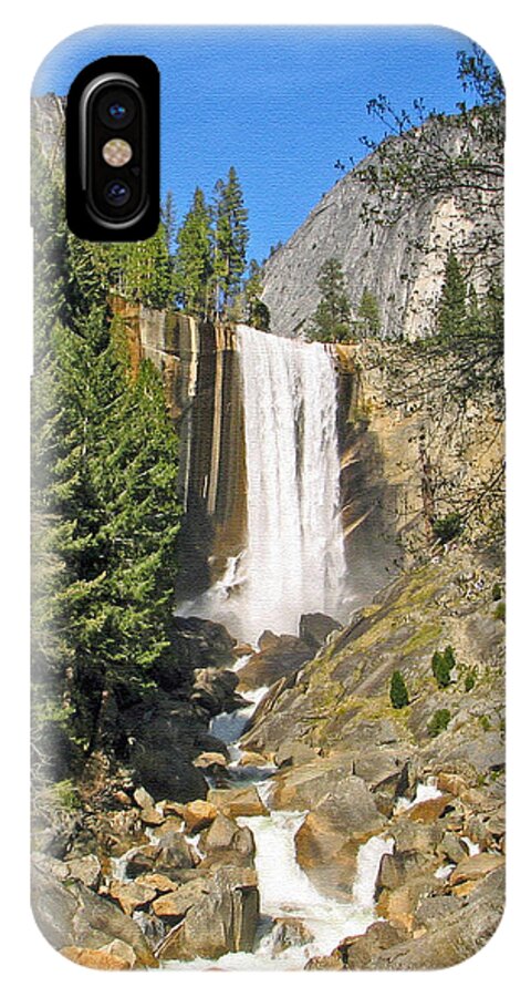 Vernal Fall iPhone X Case featuring the photograph Vernal Fall On The Mist Trail by Steven Barrows