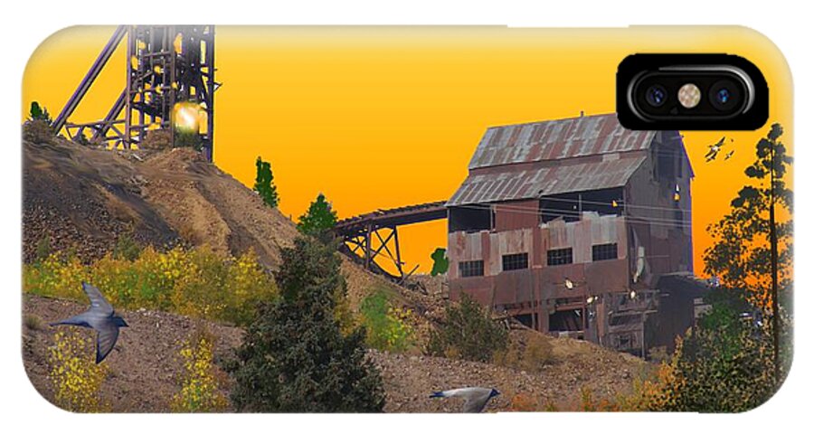 Gold Mine iPhone X Case featuring the digital art Victor Colorado Gold Mine by J Griff Griffin