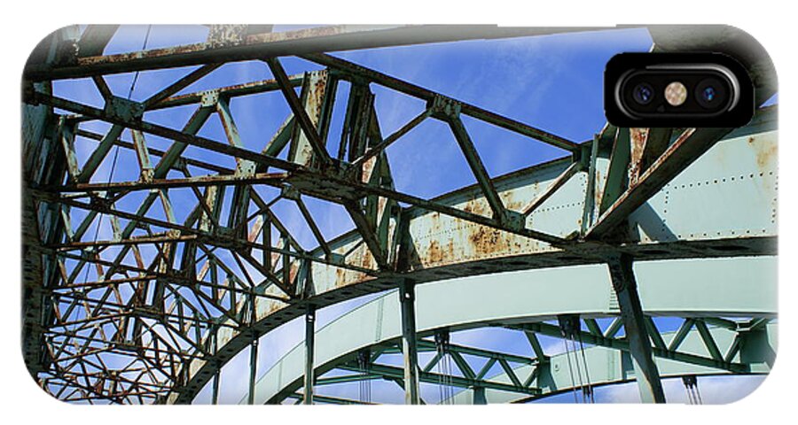 Bridge iPhone X Case featuring the photograph View through the bridge by Lois Lepisto