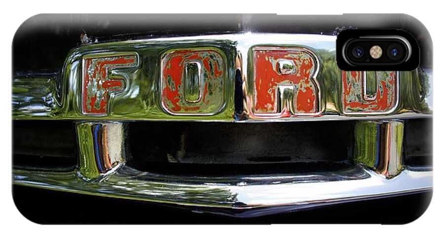 Ford Truck iPhone X Case featuring the photograph Vintage Ford by Laurie Perry