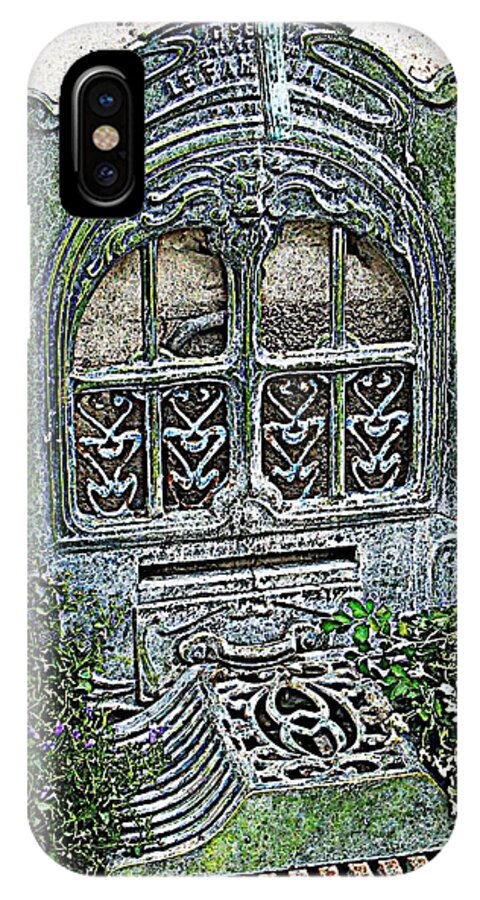 Garden Grate. France iPhone X Case featuring the photograph Vintage Garden Grate by HEVi FineArt