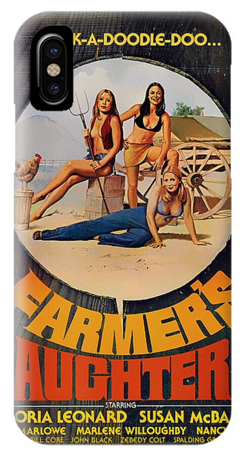 1976 Porn - Vintage Porn Film Poster 1976 IPhone X Case