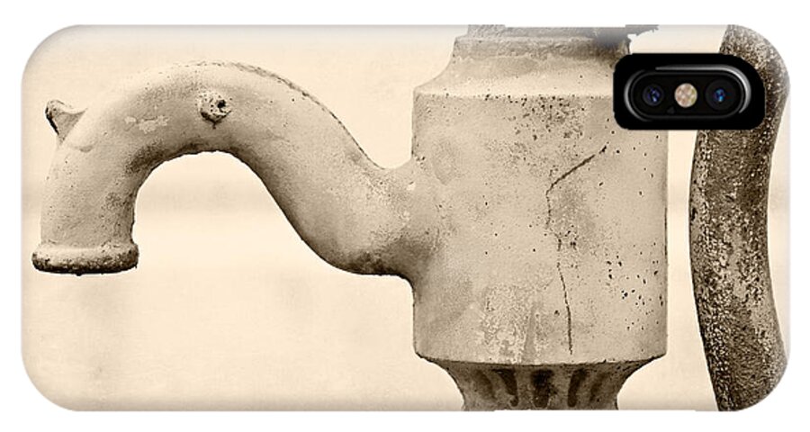 Vintage Water Pump Faucet In Sepia Iphone X Case For Sale By Lisa