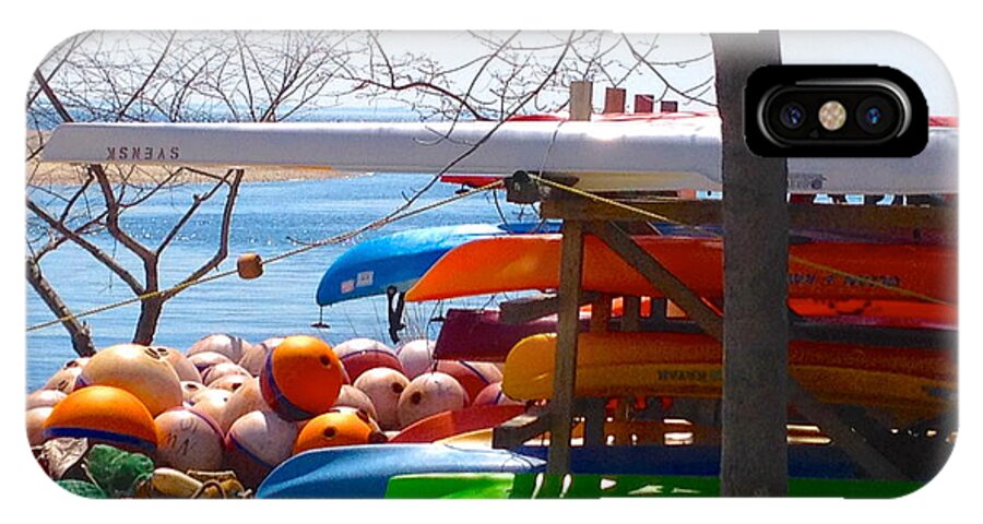 Kayak iPhone X Case featuring the photograph Waiting for Summer by Beth Saffer