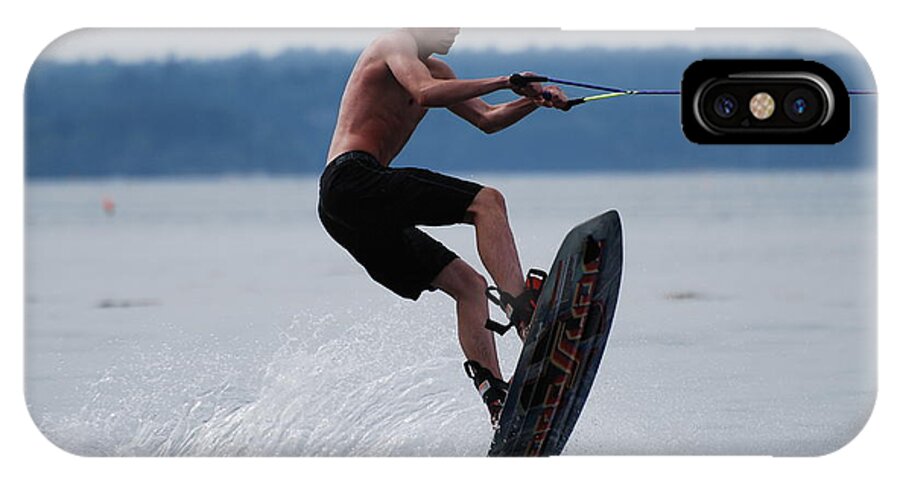 Wakeboard iPhone X Case featuring the photograph Wakeboarder #1 by DejaVu Designs