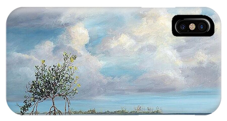 Florida iPhone X Case featuring the painting Walking Tree by AnnaJo Vahle