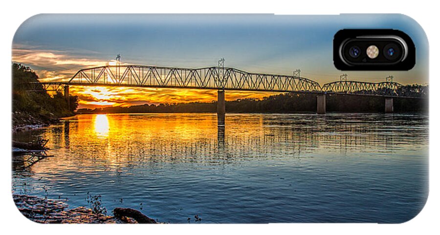 Adjective iPhone X Case featuring the photograph Washington Bridge by Robert FERD Frank