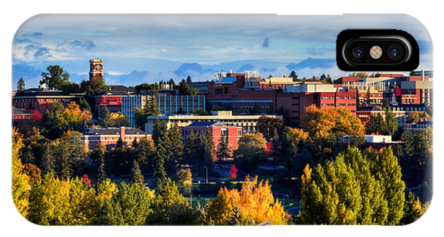 Washington State University In Autumn iPhone X Case featuring the photograph Washington State University in Autumn by David Patterson