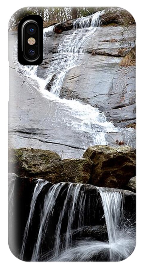 Waterfall Flow iPhone X Case featuring the photograph Water Faucet by Jeff Bjune 