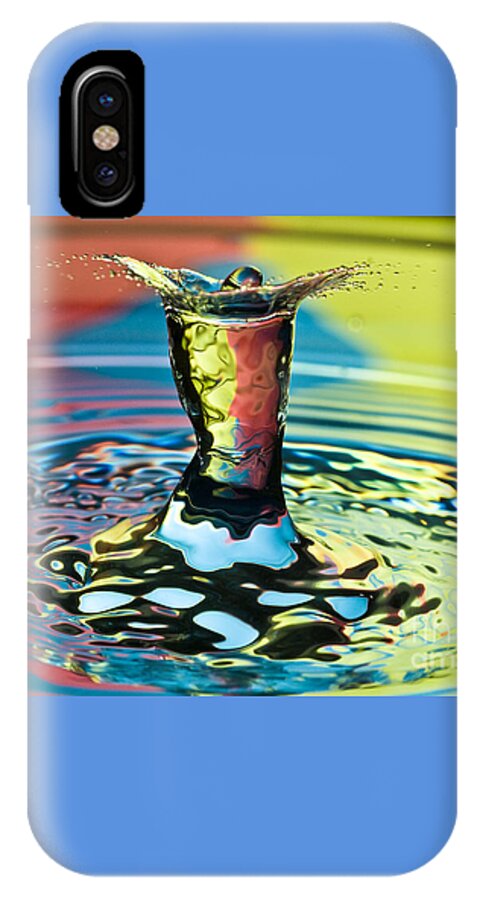 Water Drop iPhone X Case featuring the photograph Water Splash Art by Anthony Sacco