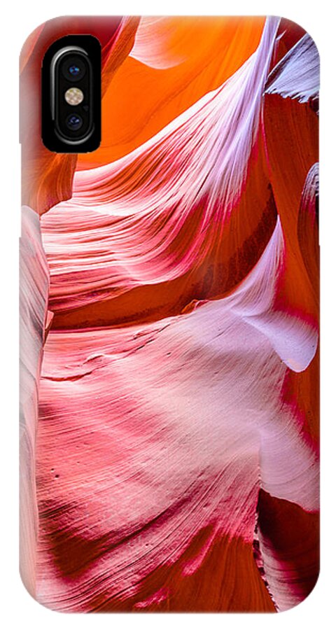 Antelope Canyon iPhone X Case featuring the photograph Waves of Redrock by Jason Chu