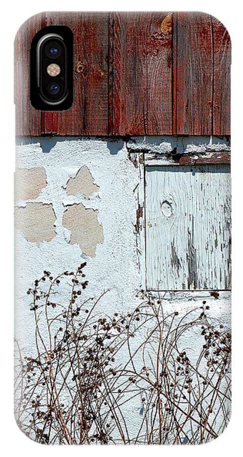 Window iPhone X Case featuring the photograph Weathered Window by Deena Stoddard