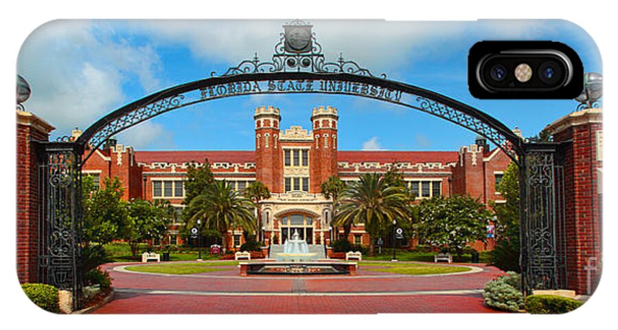 Florida State University Westcott Building iPhone X Case featuring the photograph Westcott Gateway Arch - FSU by John Douglas