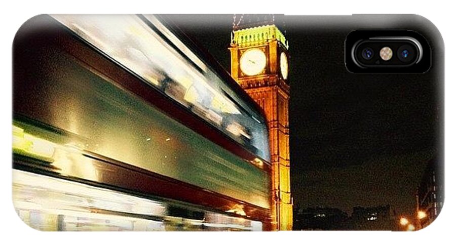 Bridge iPhone X Case featuring the photograph #westminster #bridge #bigben #big #ben by Frankie Melvin