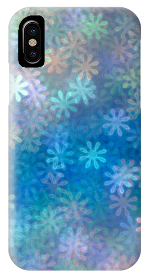 Abstract iPhone X Case featuring the photograph Where Have All The Flowers Gone by Dazzle Zazz