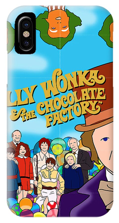 Willy Wonka and the Chocolate Factory Movie Poster iPhone X Case