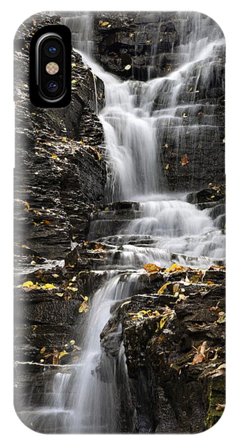 Waterfall iPhone X Case featuring the photograph Winding Waterfall by Christina Rollo