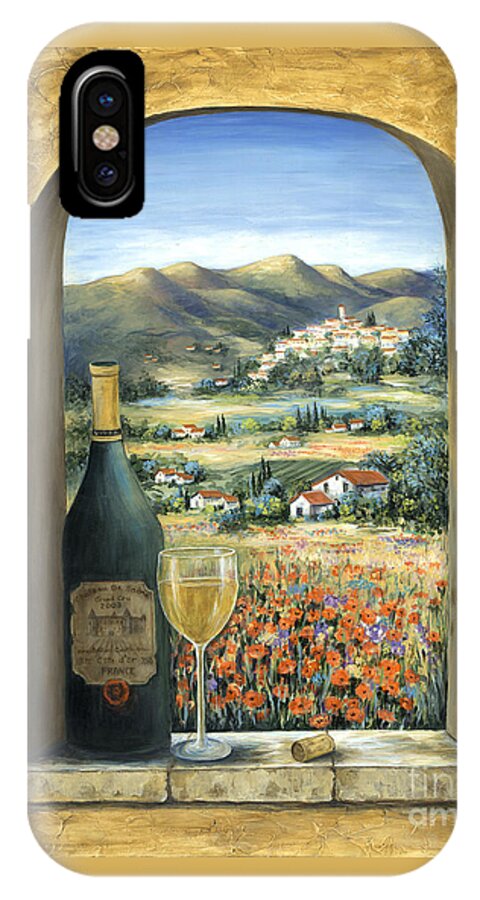 #faatoppicks iPhone X Case featuring the painting Wine And Poppies by Marilyn Dunlap