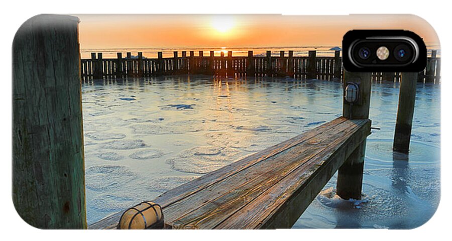 Winter iPhone X Case featuring the photograph Winter Docks by Jennifer Casey