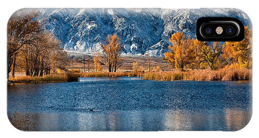 Lake iPhone X Case featuring the photograph Winter or Fall by Cat Connor