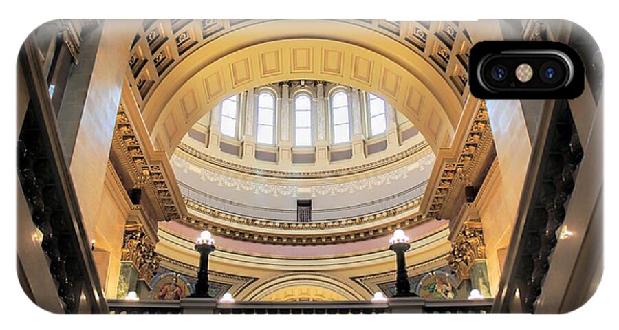 Wisconsin State Capitol iPhone X Case featuring the photograph Wisconsin Architecture by Jenny Hudson