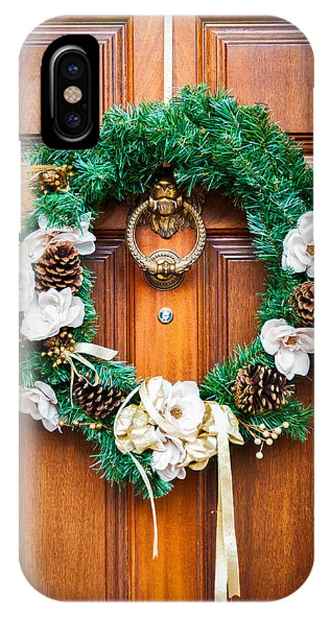 Wreath iPhone X Case featuring the photograph Wreath 27 by William Krumpelman