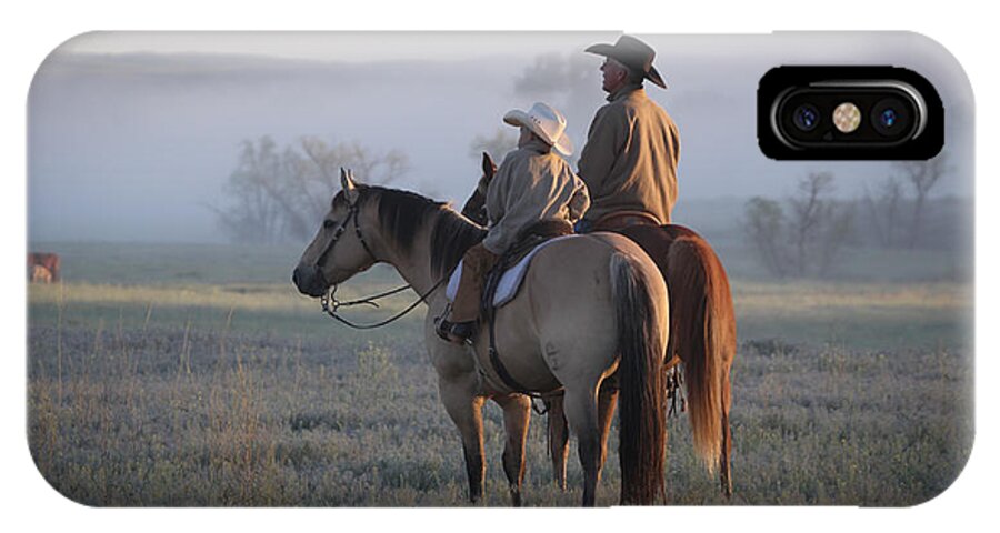 Wyoming iPhone X Case featuring the photograph Wyoming Ranch by Diane Bohna