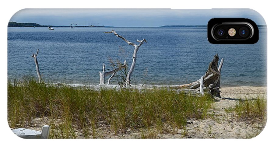 Yorktown iPhone X Case featuring the photograph Yorktown VA Beach by DejaVu Designs