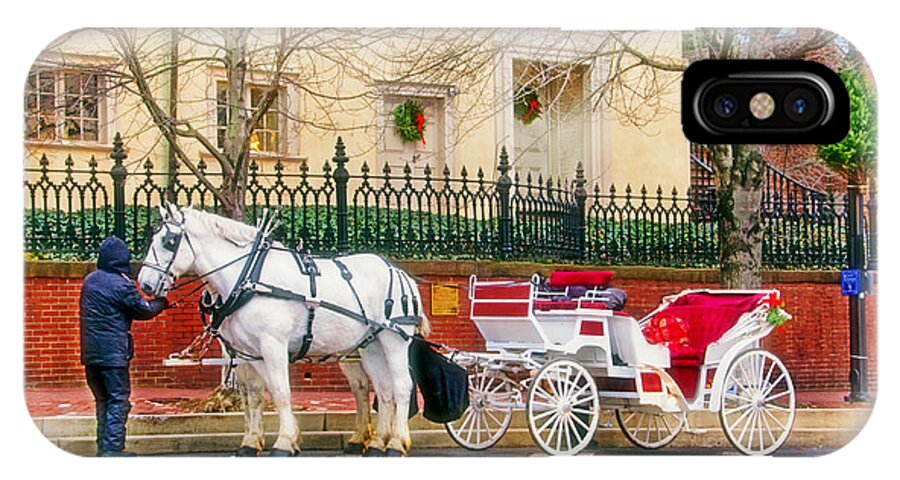 Your Carriage Awaits iPhone X Case featuring the photograph Your Carriage Awaits by Carolyn Derstine
