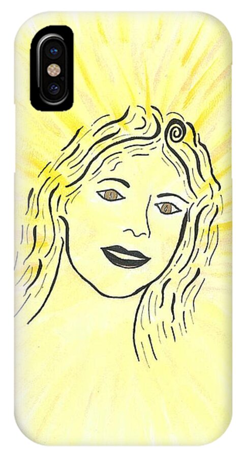 Spirit iPhone X Case featuring the painting Your Spirit Shines On by Susie WEBER