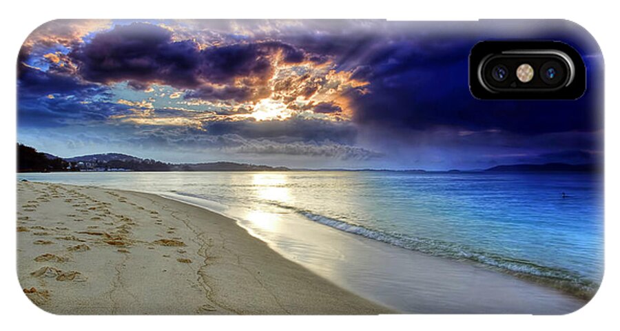 Sunset iPhone X Case featuring the photograph Port Stephens Sunset #2 by Paul Svensen