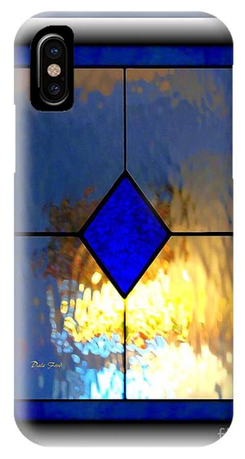 Stained Glass iPhone X Case featuring the digital art The Window #1 by Dale  Ford